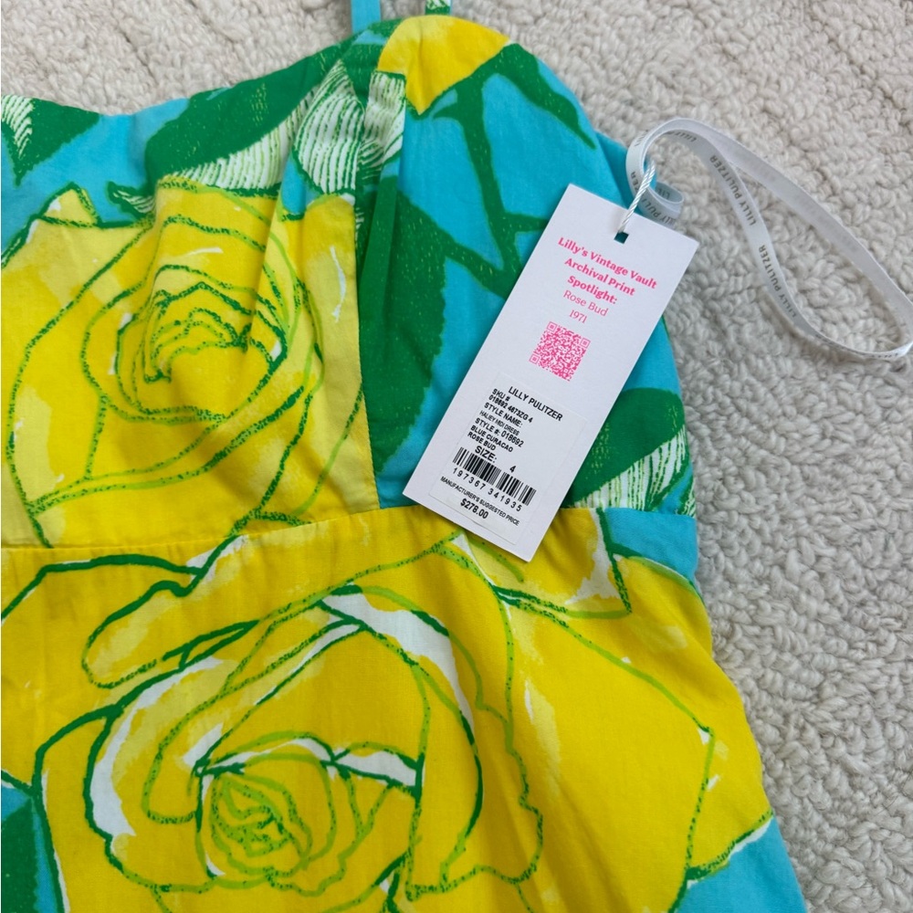 NWT Lilly Pulitzer Hailey Floral Print Midi Dress - Picture 3 of 3